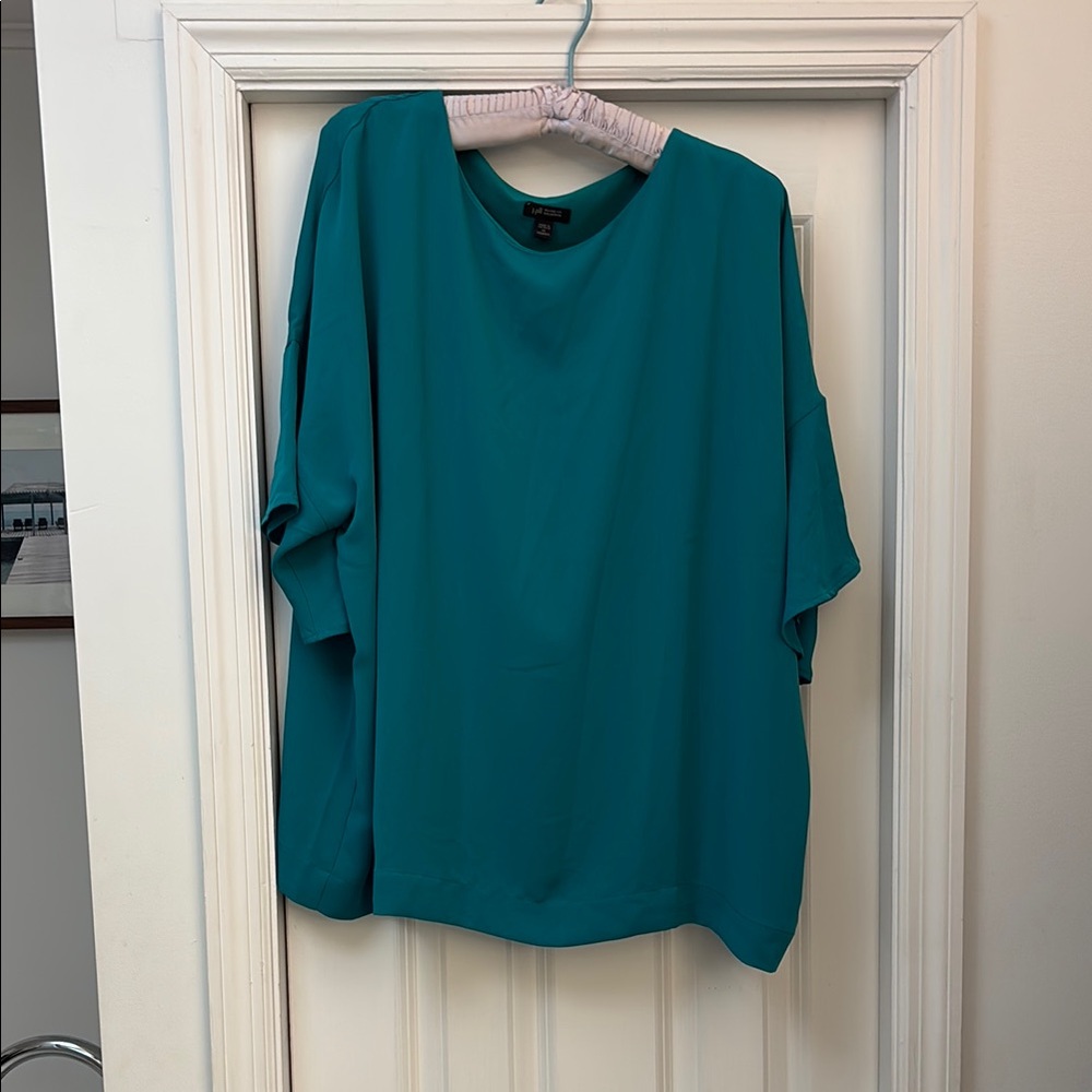 J.Jill Teal Women's Draped Top